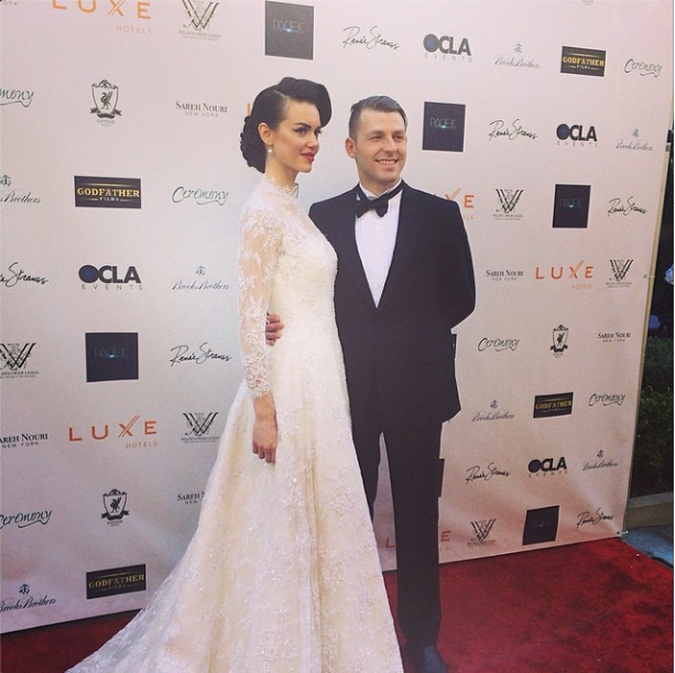 Oscar worthy wedding glam by Brooks Brothers @ Sareh Nouri